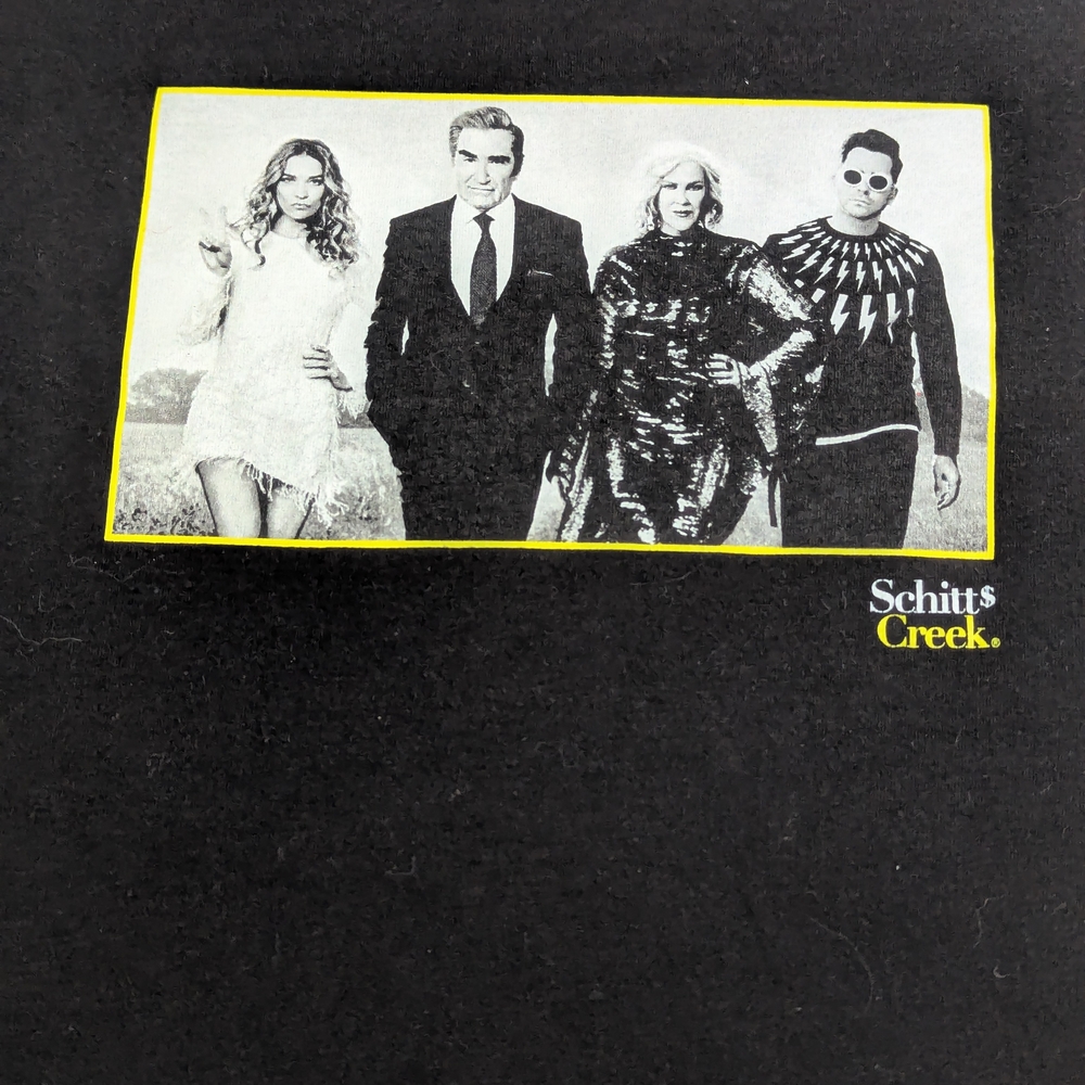 Schitt's Creek Family Picture Black Graphic Tee XXL